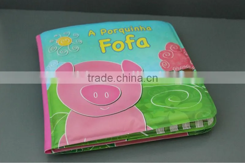Plastic bath books for kids' entertainment when bathing