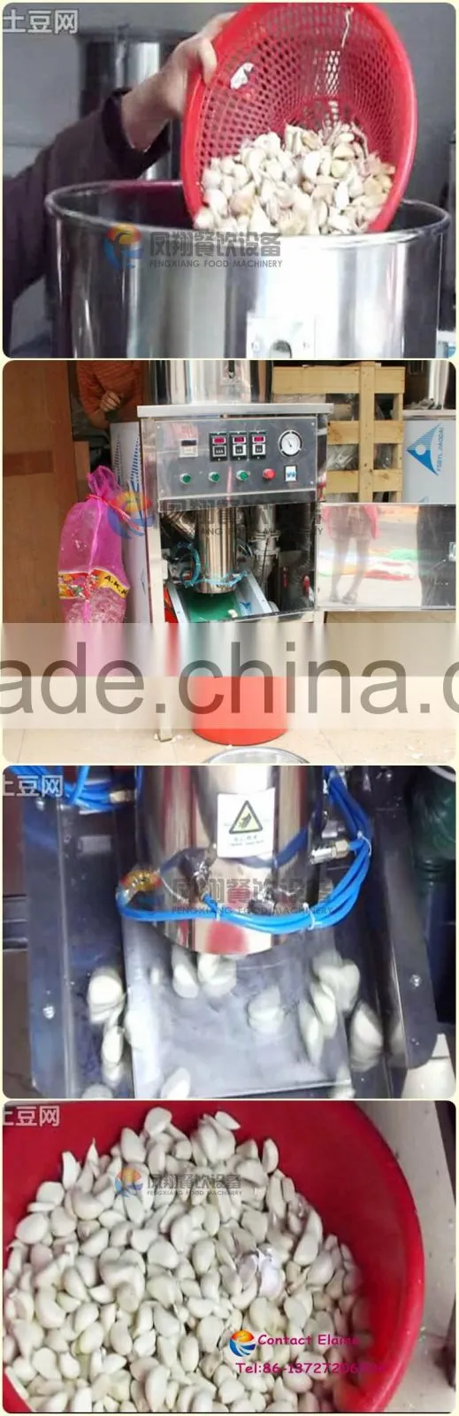 Comercial Garlic Peeler, Garlic Clove/Shallot Skin Peeling Machine with CE Certificate