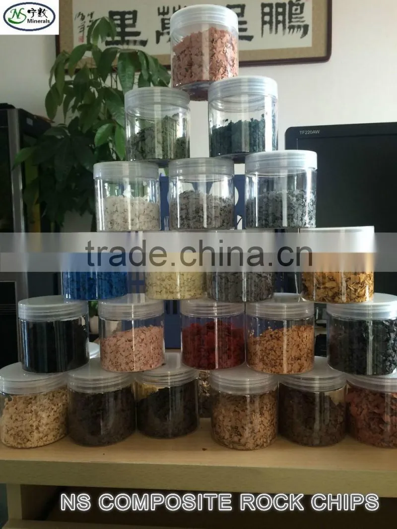 Colorful Composite Rock Chips for granite paint and coating