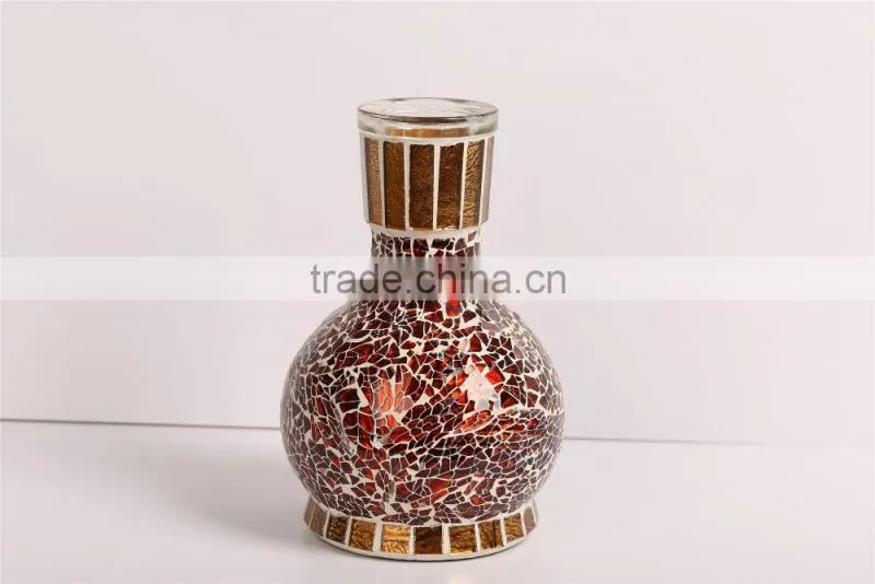 Leopard design glass shisha hookah mosaic