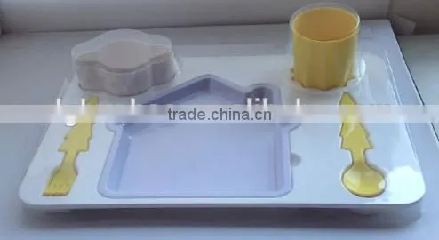 food safe melamine dinner set for kid, microwave safe melamine dinner set