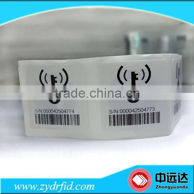 13.56MHz ISO14443A rfid nfc sticker tag with free samples