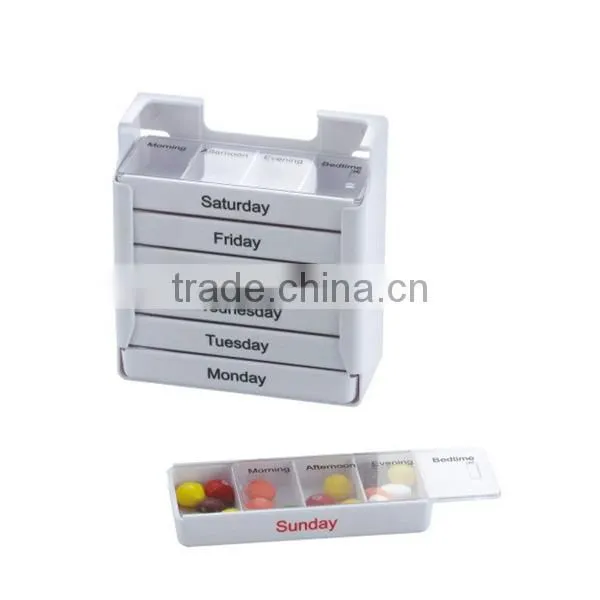 Bulk Weekly Plastic Pill Container