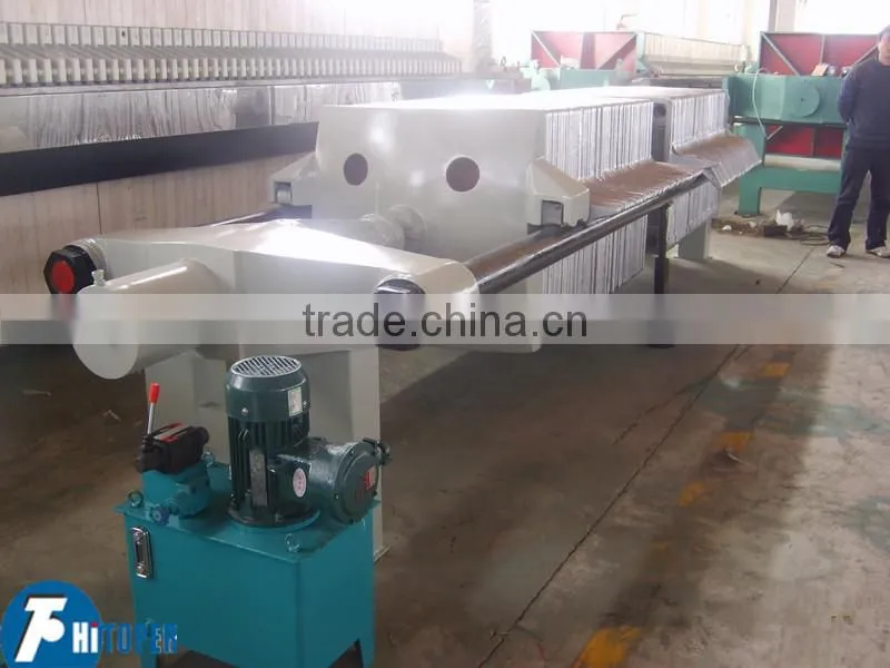 sludge drying process, recessed chamber filter press, once opened automatic filter press