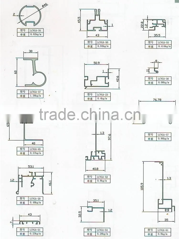 6000 series aluminum profile