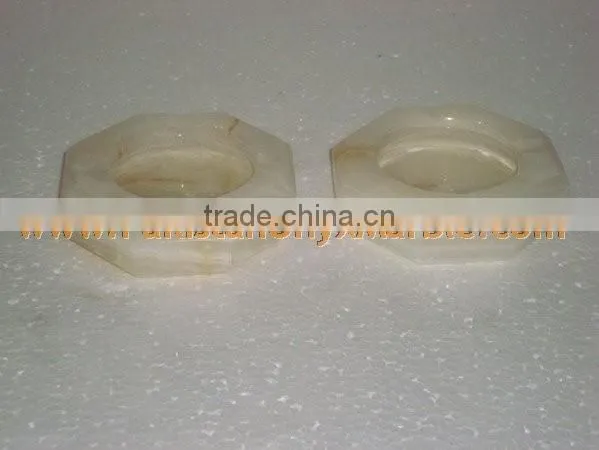 PAKISTAN FACTORY MADE ONYX CIGARETTE ASHTRAY HANDICRAFTS
