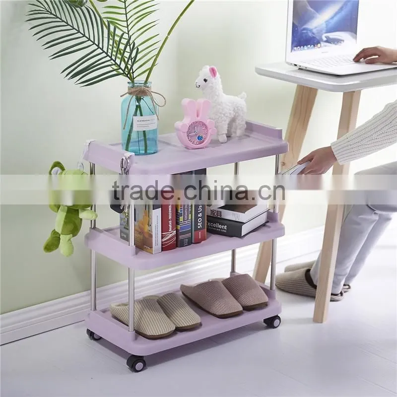 3 Tier Durable Impact and Rust-Resistant Plastic Shelves