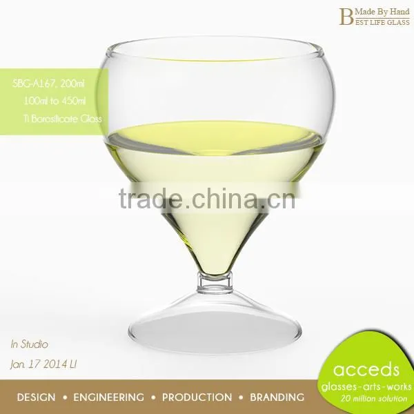 Double Wall Clear Glass Small Dessert Bowls