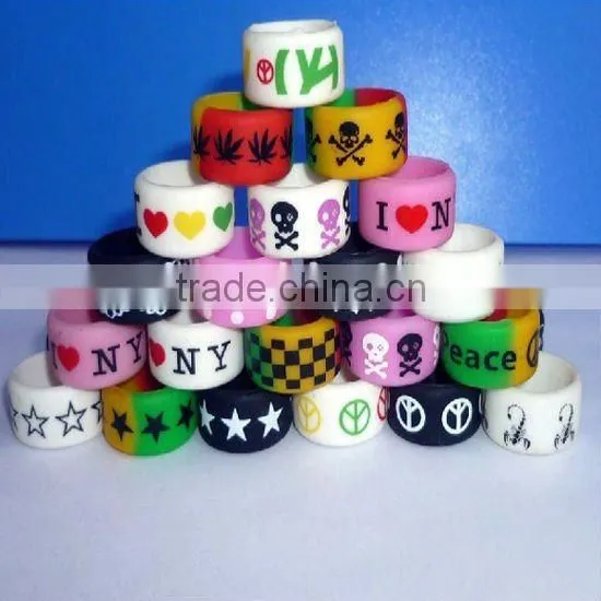 Lovely silicone finger ring