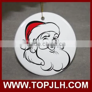 High quality ceramic ornament pendant with gold string