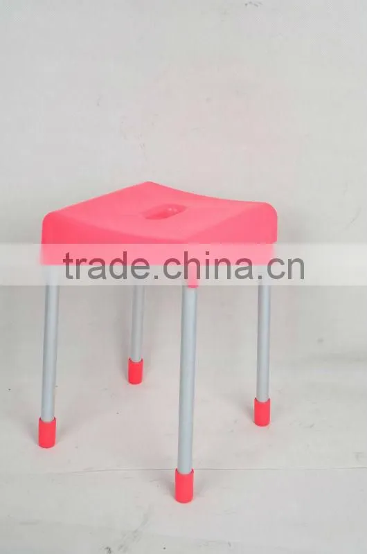 flower shape kids plastic chairs with chrome metal leg