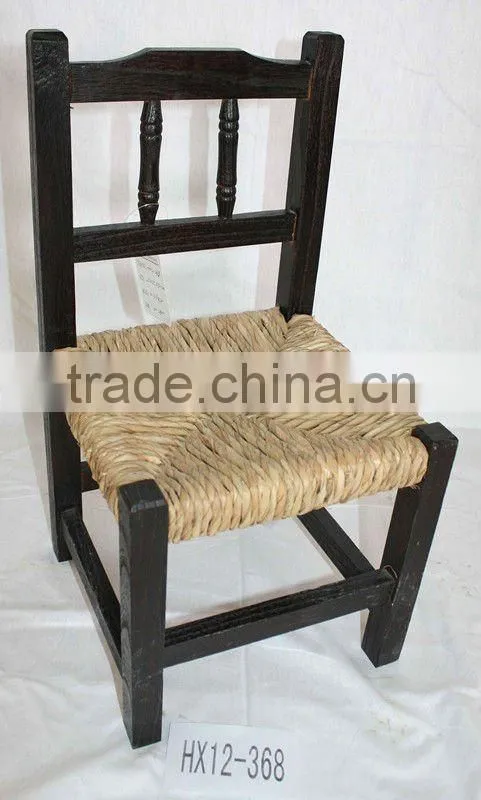 Antique wooden play chair for children