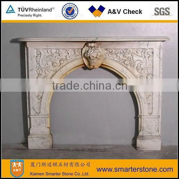 Antique Marble Fireplace Mantel