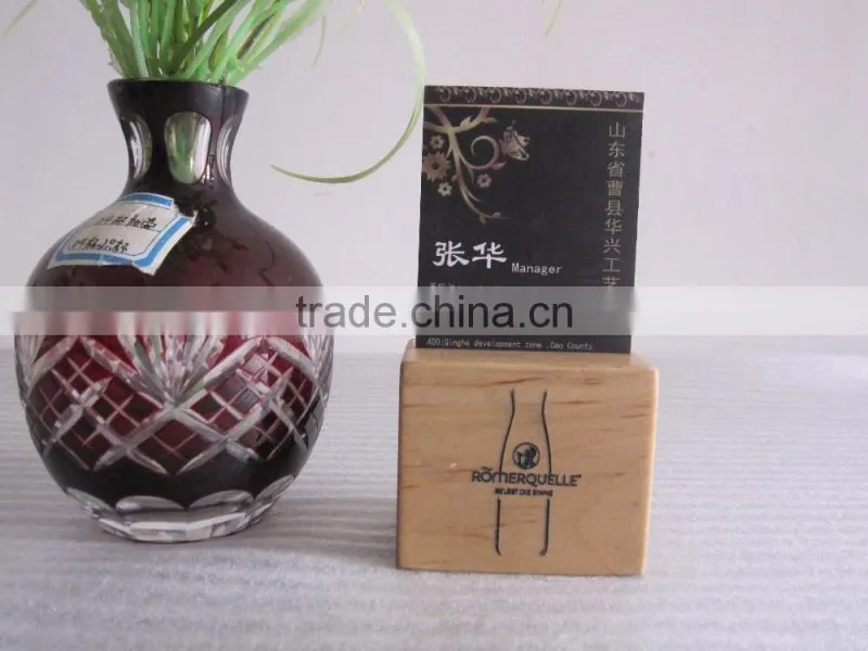 Wood Card Holder Wood Calendar Base Wood Bottle Coaster