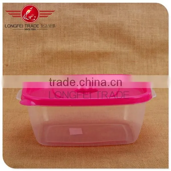 Plastic storage box , Hot selling 3pcs colorful plastic preservation box for sale