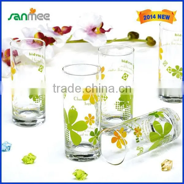 Mini And Clear Flowers Drinking Glass Cup