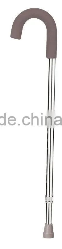 Aluminum walking cane and crutch