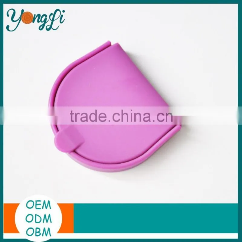 Hot Sales Candy Color Soft Silicone Coin Purse