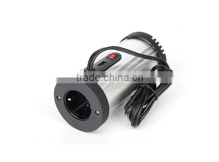 Over-heat protection power inverter with built in battery
