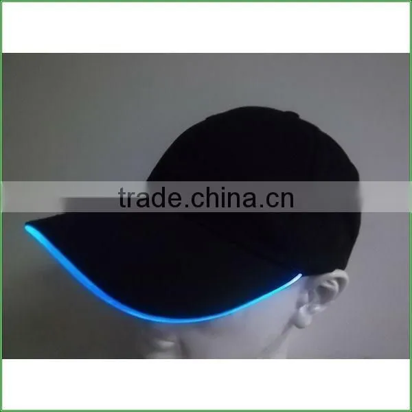 camouflage led cap solar led light cap with 3D embroidery