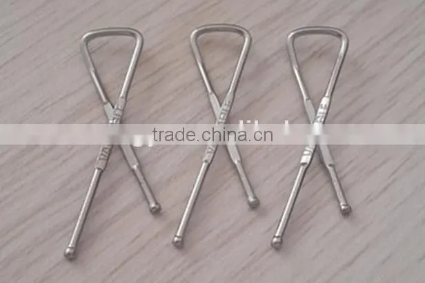 high quality 3.3cm length metal stainless steel 304 clip for shirt