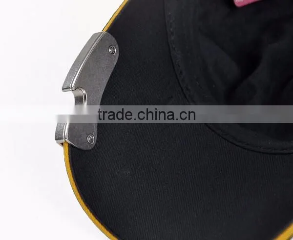 custom suede bottle opener baseball cap leather bill baseball cap