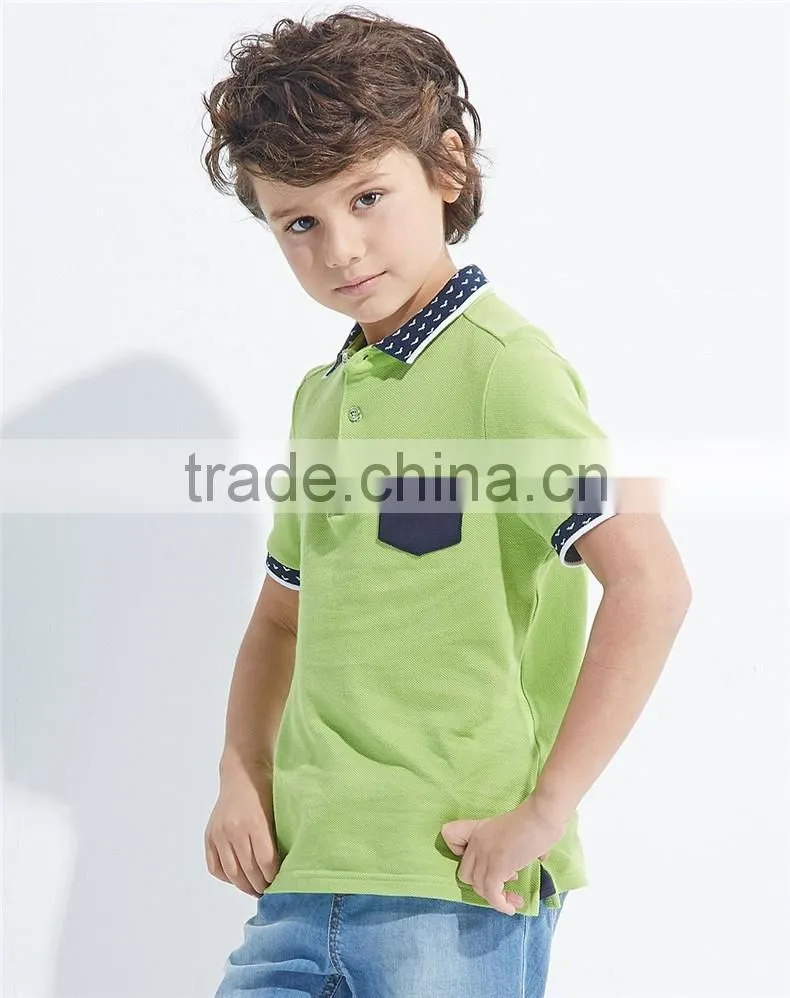 Hot sale OEM service 100% cotton good quality short sleeve polo t shirts for boy kids