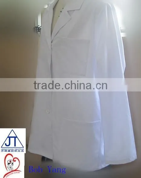 Comfortable white doctor coat Unisex Gender lab coat for hospital use