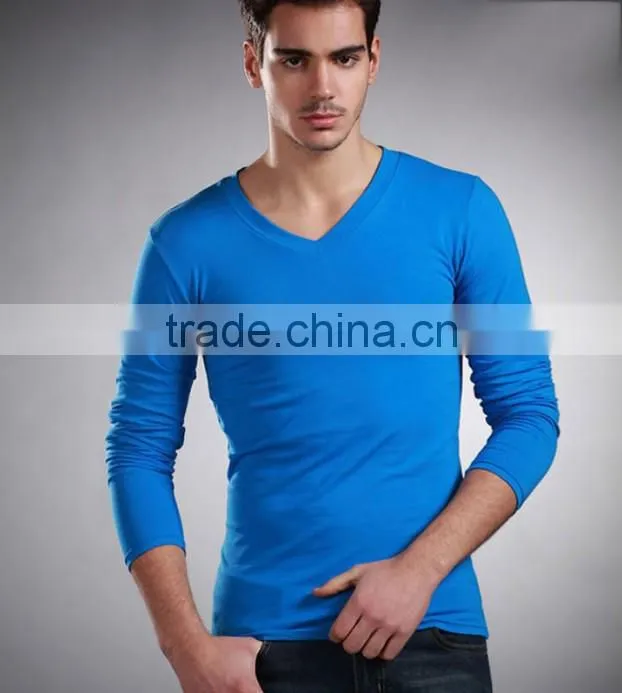 100% cotton vest for men long sleeve blouse