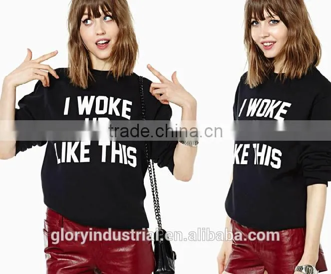 The letter printing wholesale fashion hoodies women