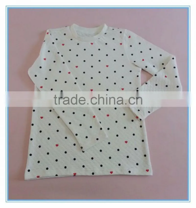Children Gilrs Cotton Underwear Long Johns, High Quality Dot Kids Pajamas Clothes for Child