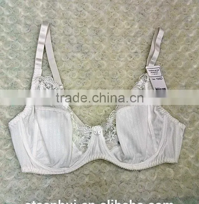 OEM service women white sexy transparent bra