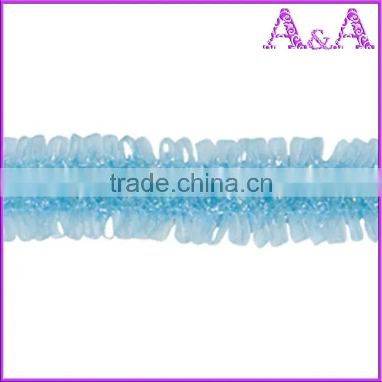 Wholesale black braided embroidered woven decorative metal chain trim