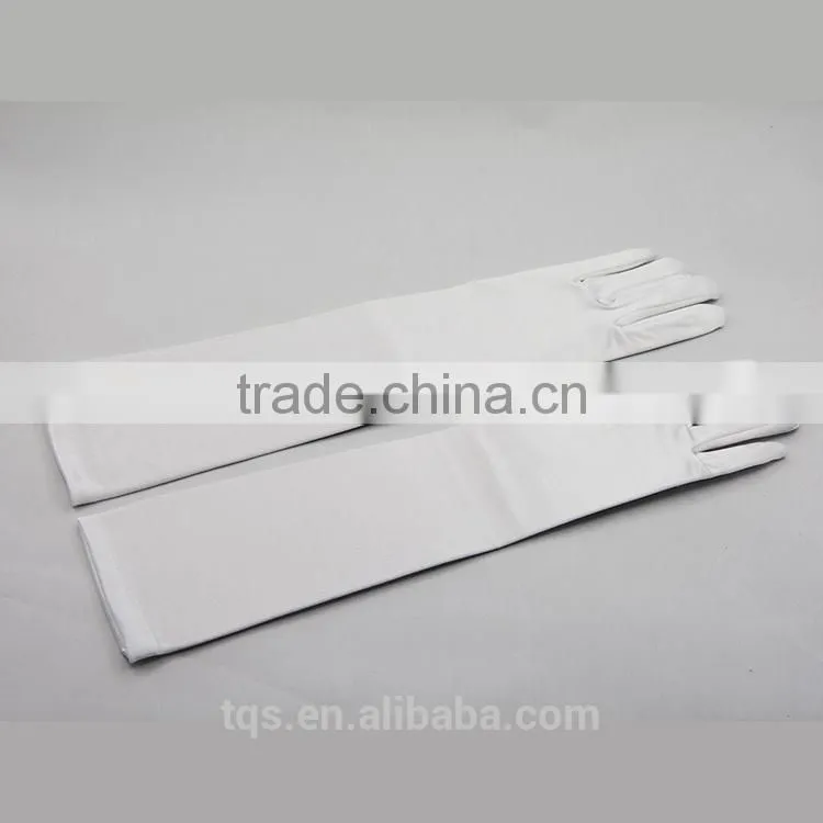 Hot Sale Bridal White Long Stain Gloves