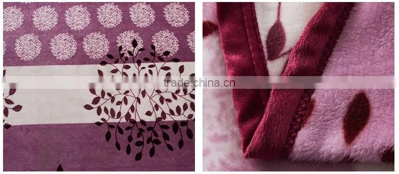 Factory Wholesale Lucky Tree Coral Fleece Blanket/Sheet