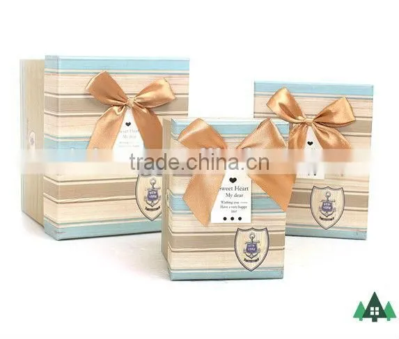 Supplier Alibaba 2014 New Design Handmade Recycle Cardboard Jewelry Gift Box,Sailing Anchor Paper Gift Box Wholesale