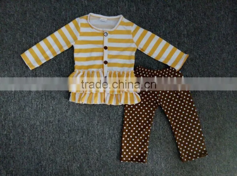Girls autumn clothing set Casual patched on knee Children Wear Fancy Kids Stylish Suits wholesale children's boutique clothing