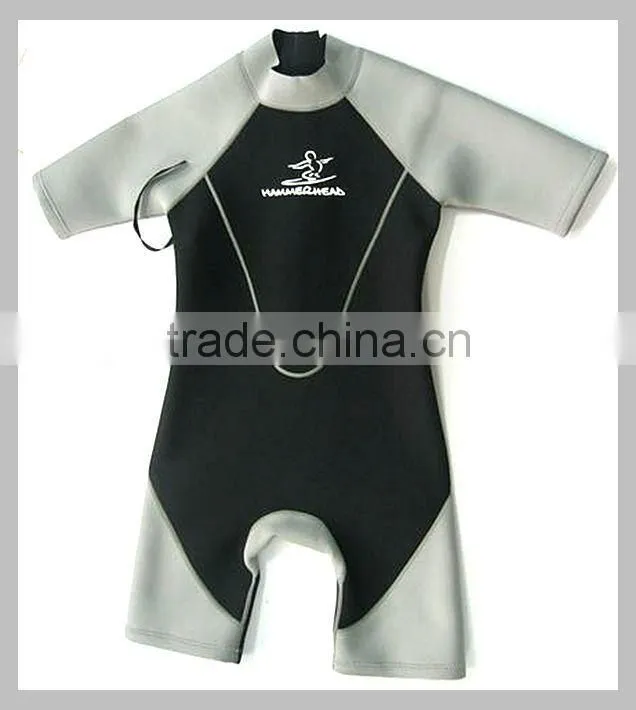 3mm Neoprene surf shorts for children ladies short sleeve suits