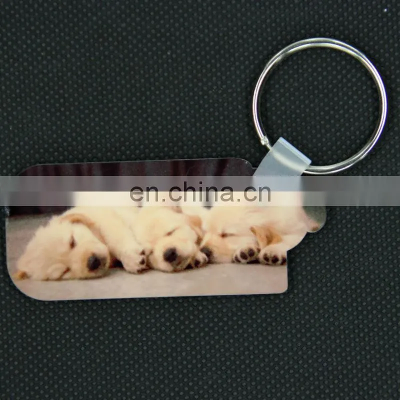 DIY sublimation heat transfer MDF blank key chain of 12 Chinese zodiac signs