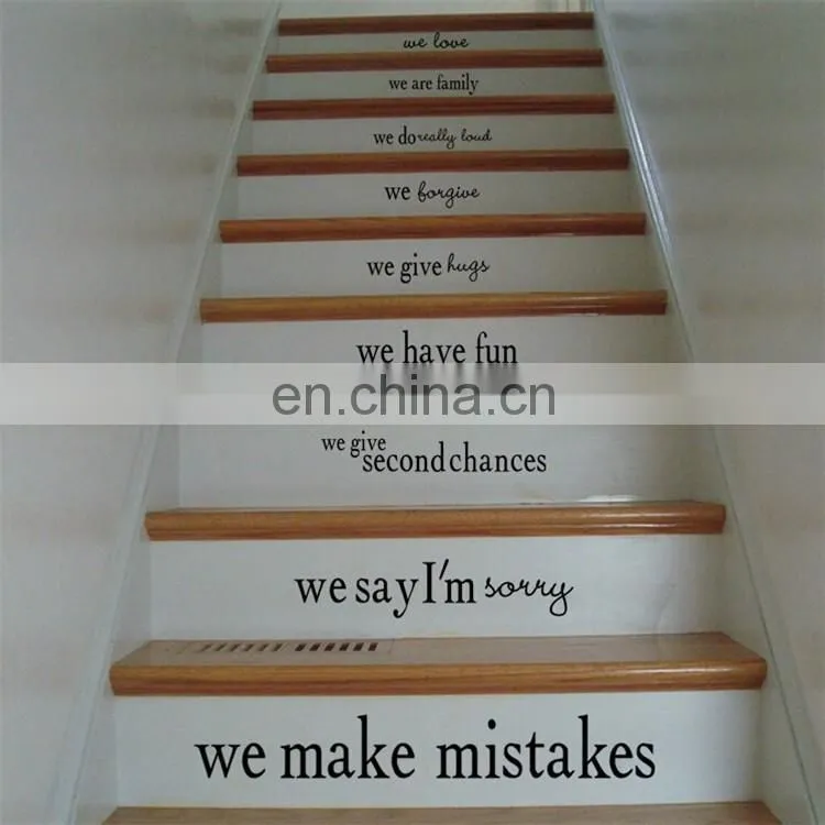 Popular 'House Rules' Living room and Bedroom Decorative Floors Stickers