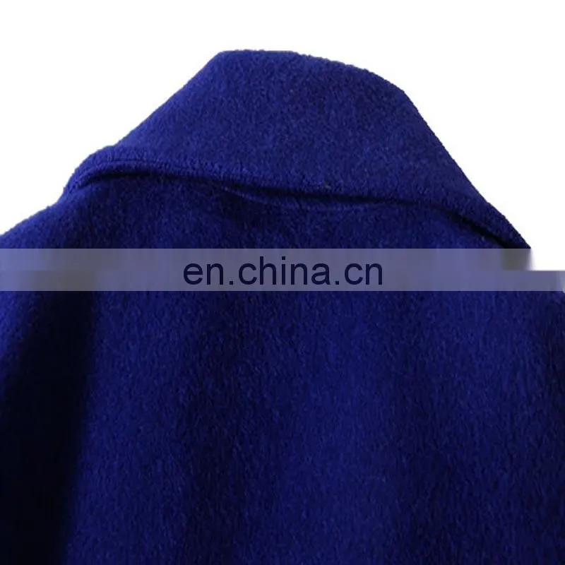 2017 latest design dark blue Winter Coat for women with trench coat