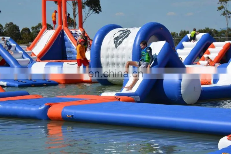 2017 new design giant inflatable water park, inflatable aqua playground, island for kids and adults