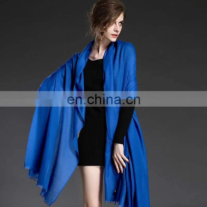 Soild color wool scarf for women in winter