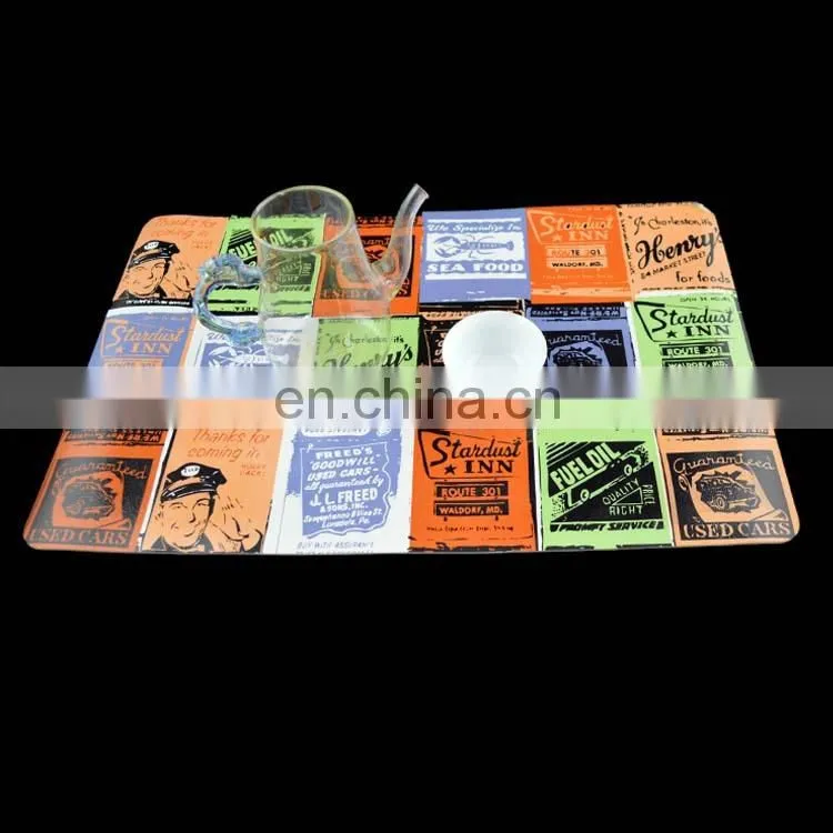 hot sales custom restaurant placemat laminated