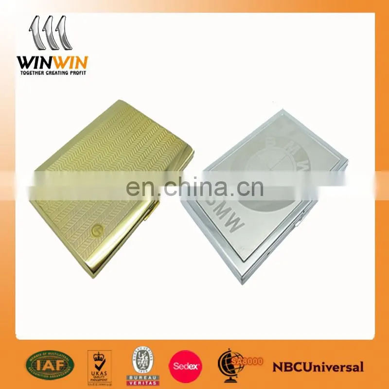 Blank card holder/aluminum name card holder/printing logo business card case