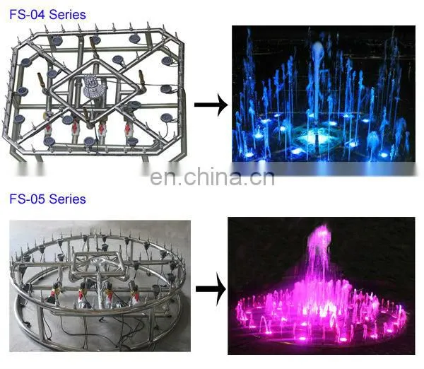 Fountain pond multilayer colorful mini music dancing fountains