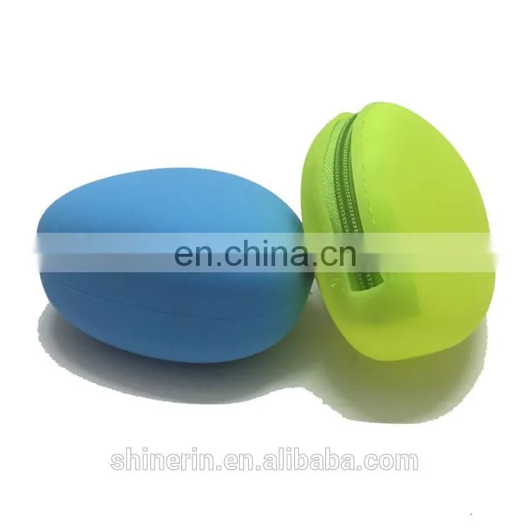 Round Mini Coin Wallets Earphones And Coin Key Assort Storage Bags Fashion Women Silicone Purse