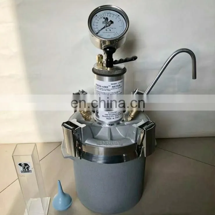 Concrete air content meter