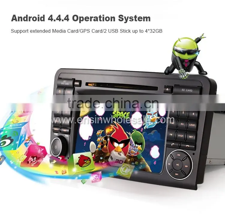 Erisin ES2511B 7" Auto Radio 2 Din Car DVD GPS with Android 4.4.4 Canbus for Mercedes X164