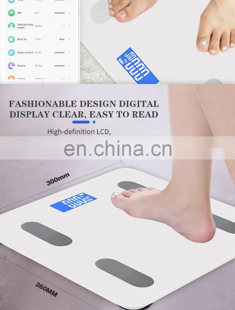 Home Used Body Composition Scale Digital Display Auto On Weighting Scale